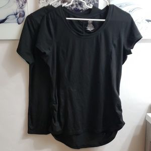 Bundle of 2 black Athletic Works women's shirts